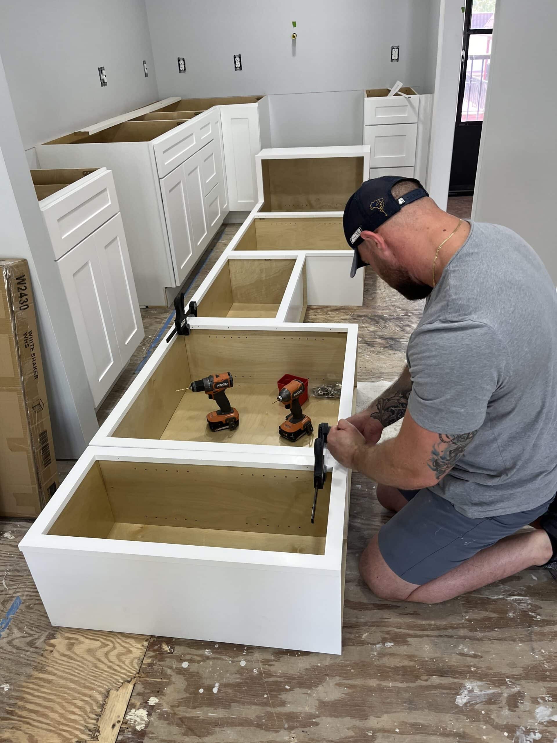 Custom kitchen cabinets installed by Southern Cabinets in Holden Beach, NC.