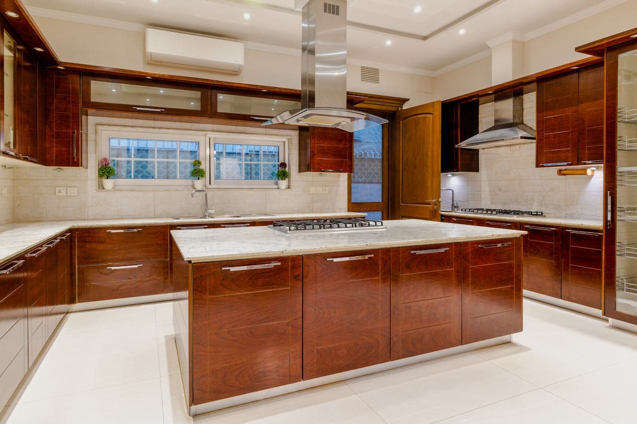 Sleek modern kitchen cabinets designed by Southern Cabinets in Daniel Island, SC